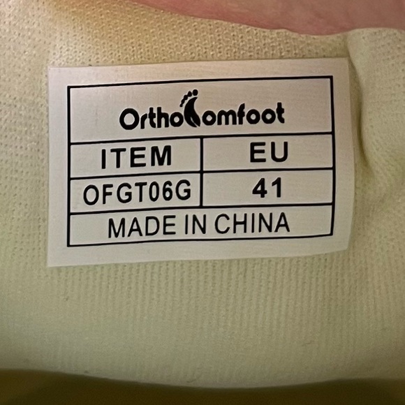 OrthoComfoot Women's 10 Orthopedic Slip On Shoes Arch Support Plantar Fasciitis - Picture 4 of 9